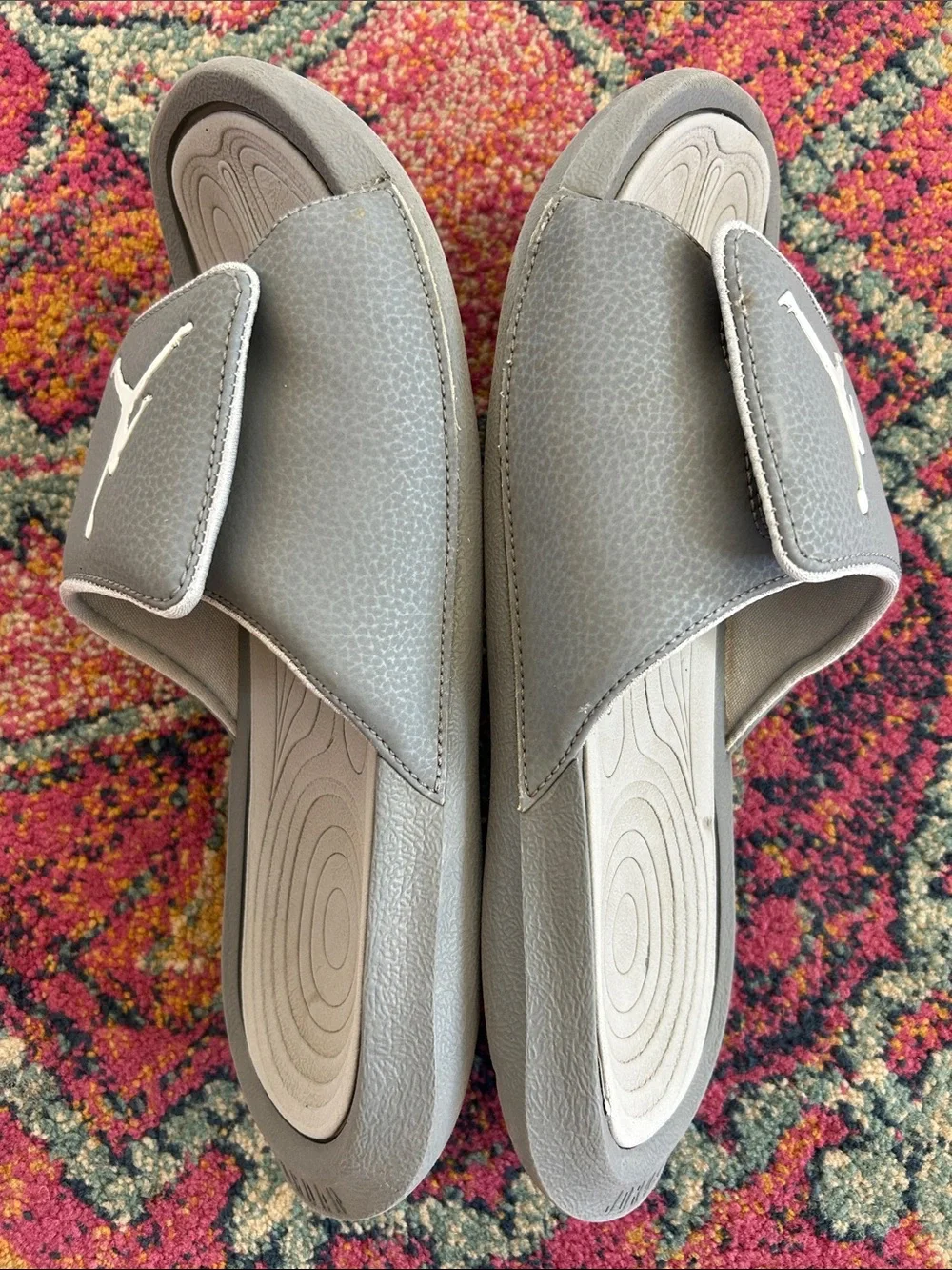 Nike | Mens ‘Cool Grey/White Wolf’ Hydro 6 Jordan Adjustable Slide Sandals Sz 11